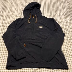 L.L. Bean Black Hooded Anorak
